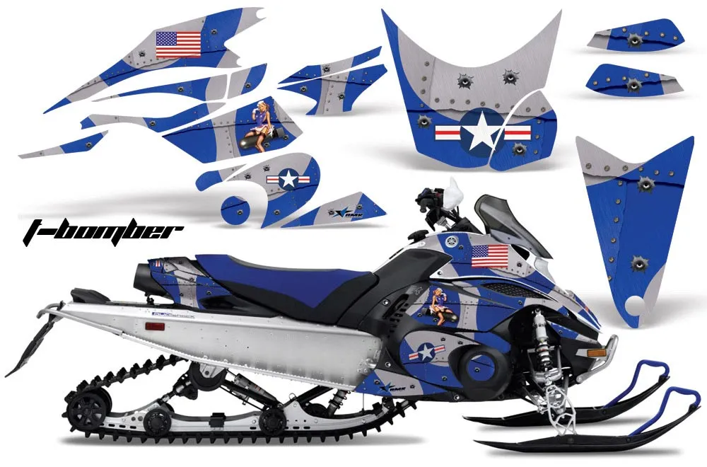 Yamaha FX Nytro Sled Graphic Kit - 2008-2014 T Bomber Blue