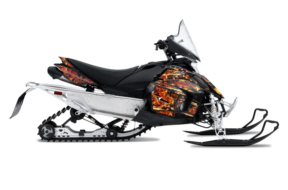 Yamaha Phazer RTX / GT Sled Graphic Kit - 2007-2016 Firestorm Black