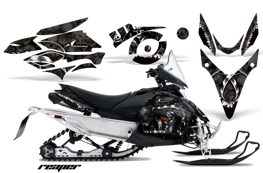 Yamaha Phazer RTX / GT Sled Graphic Kit - 2007-2016 Reaper Black