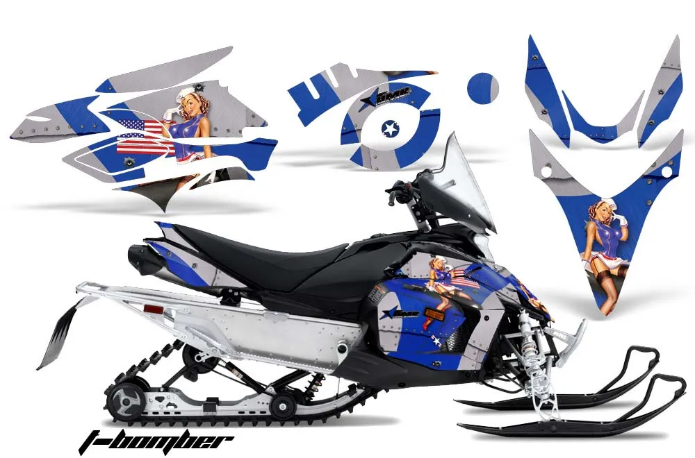 Yamaha Phazer RTX / GT Sled Graphic Kit - 2007-2016 T Bomber Blue