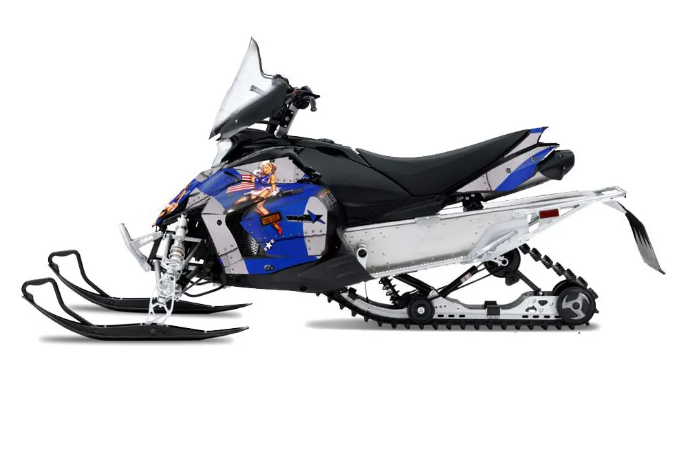 Yamaha Phazer RTX / GT Sled Graphic Kit - 2007-2016 T Bomber Blue
