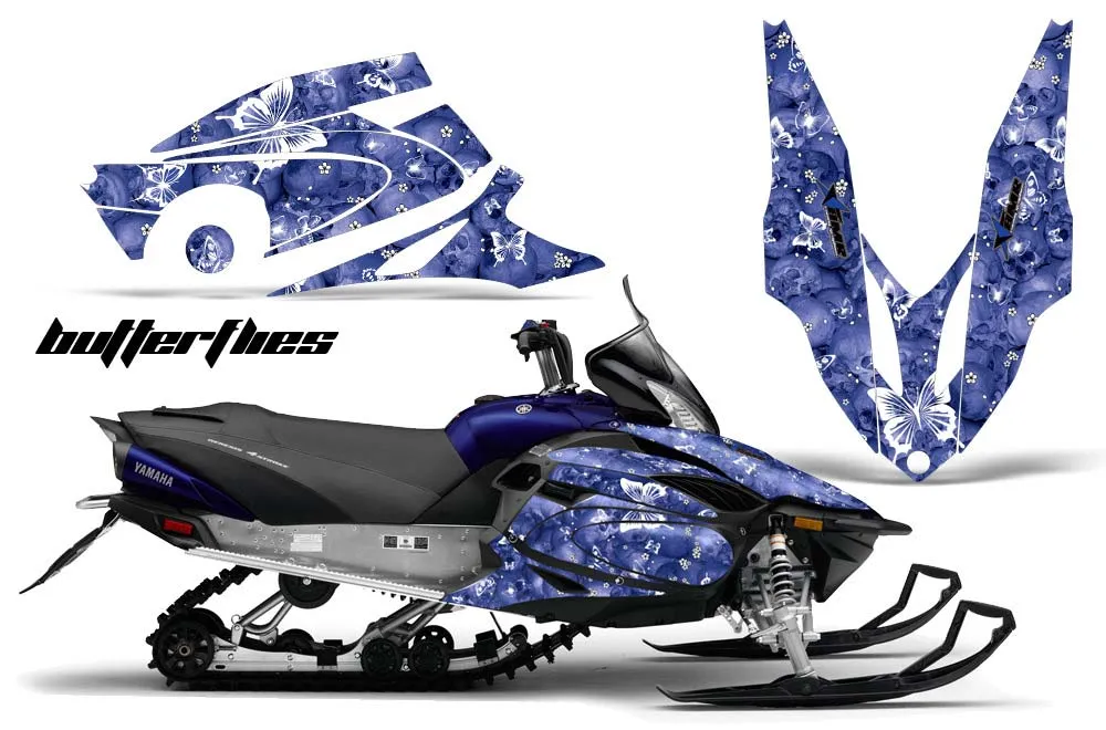 Yamaha Vector RS Sled Graphic Kit - 2012-2016 Butterfly Blue