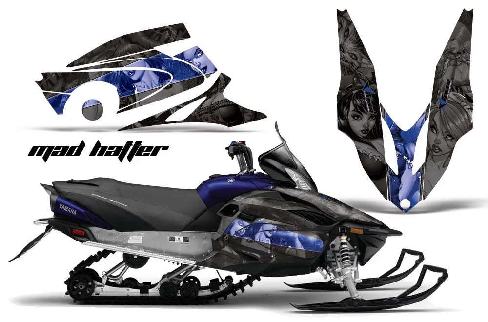 Yamaha Vector RS Sled Graphic Kit - 2012-2016 Mad Hatter Blue