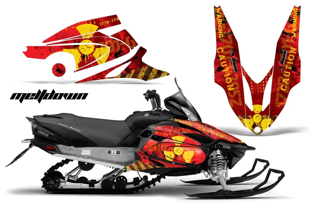 Yamaha Vector RS Sled Graphic Kit - 2012-2016 Meltdown Red