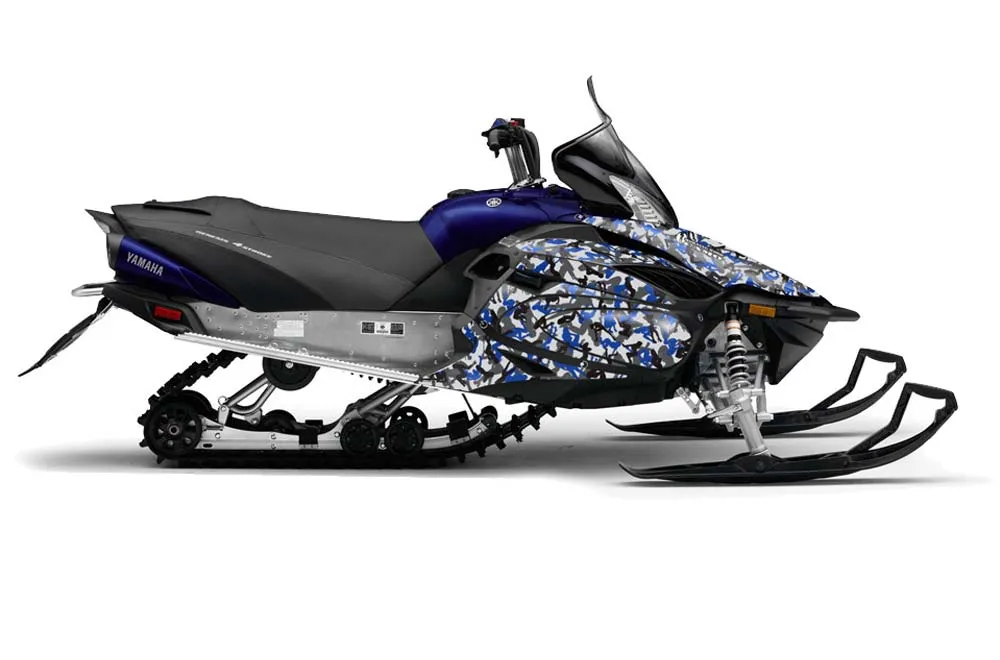 Yamaha Vector RS Sled Graphic Kit - 2012-2016 Urban Camo Blue