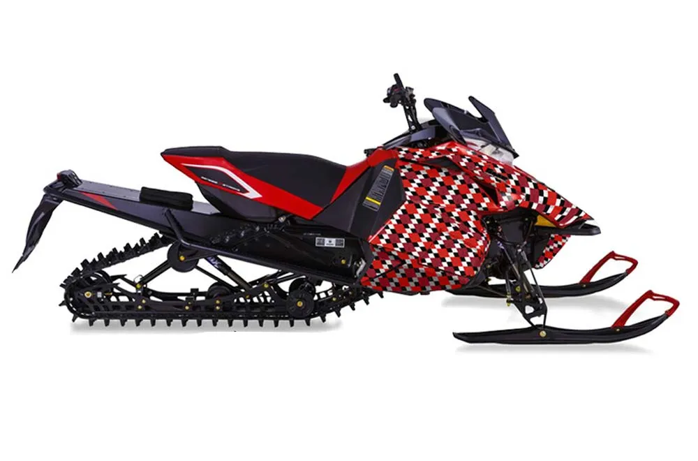 Yamaha Viper SR / SRT / RTX / SE Sled Graphic Kit - 2014-2016 Argyle Red