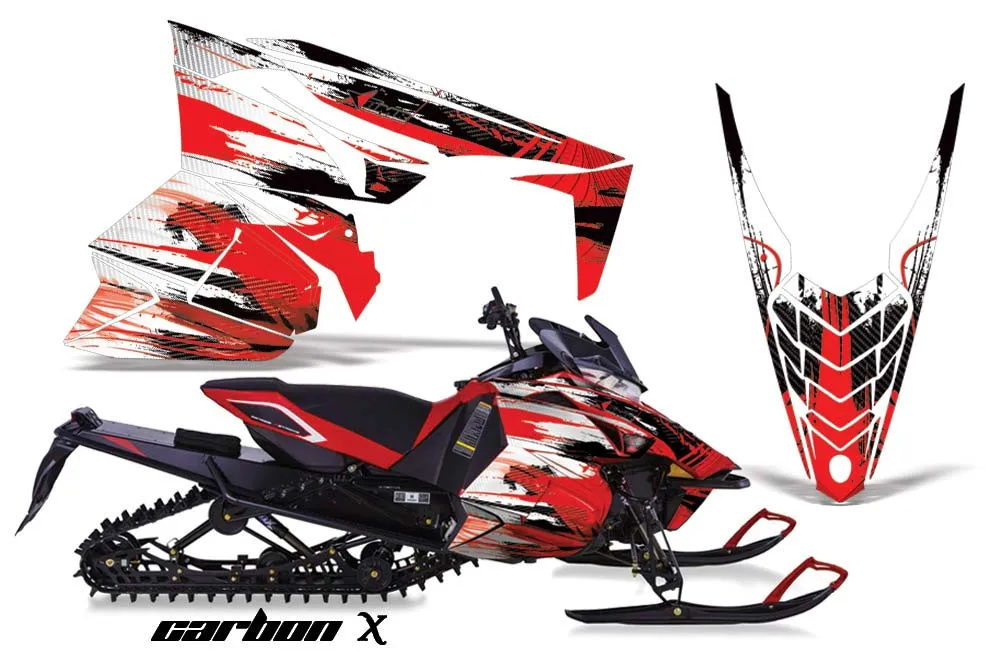 Yamaha Viper SR / SRT / RTX / SE Sled Graphic Kit - 2014-2016 Carbon X Red