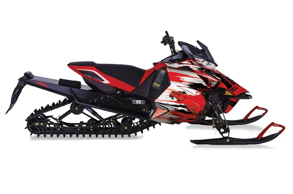 Yamaha Viper SR / SRT / RTX / SE Sled Graphic Kit - 2014-2016 Carbon X Red