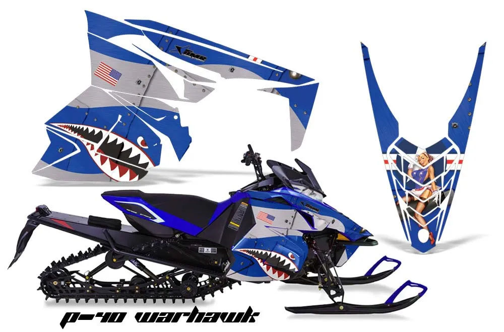 Yamaha Viper SR / SRT / RTX / SE Sled Graphic Kit - 2014-2016 P40 Warhawk Blue