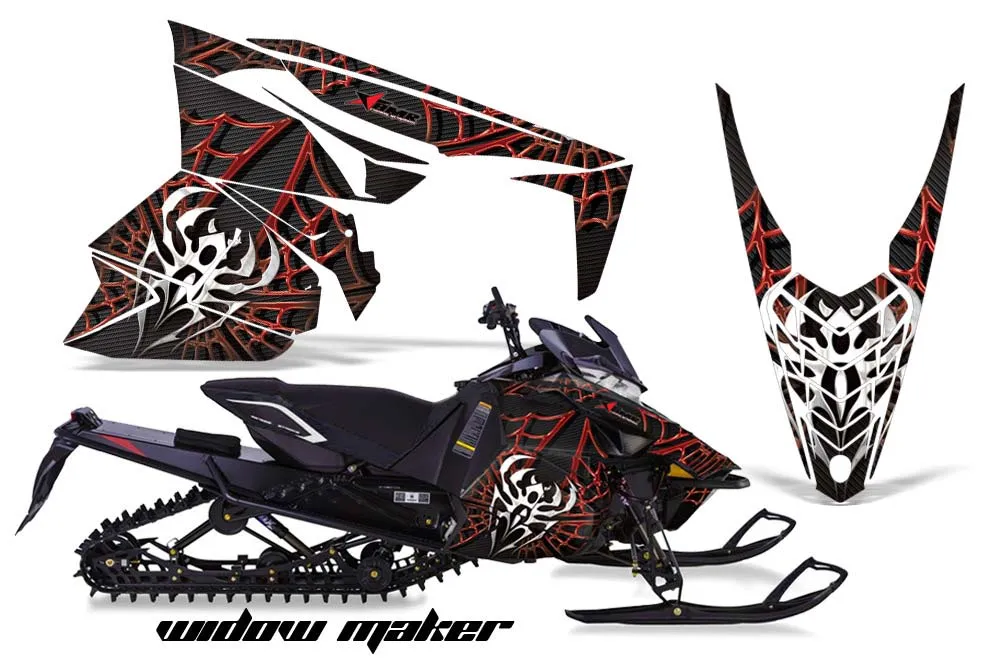 Yamaha Viper SR / SRT / RTX / SE Sled Graphic Kit - 2014-2016 Widow Maker Red