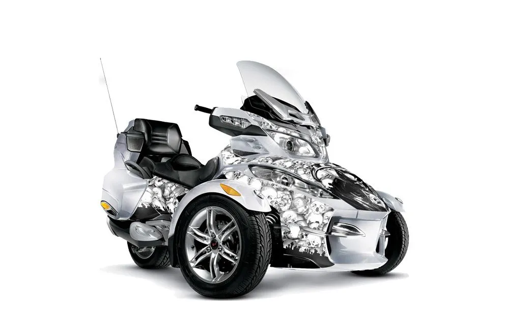 Can Am BRP (RTS) Spyder Graphic Kit - 2010-2013 Reaper White