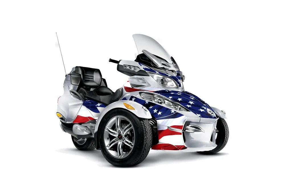 Can Am BRP (RTS) Spyder Graphic Kit - 2010-2013 Stars and Stripes
