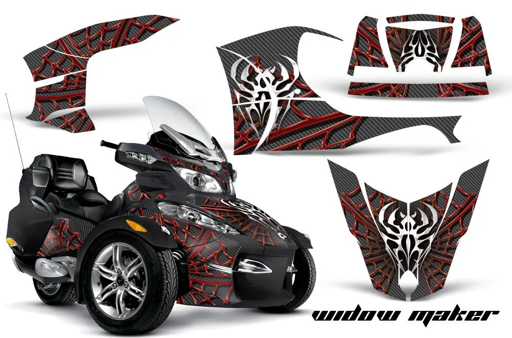 Can Am BRP (RTS) Spyder Graphic Kit - 2010-2013 Widow Maker Gray