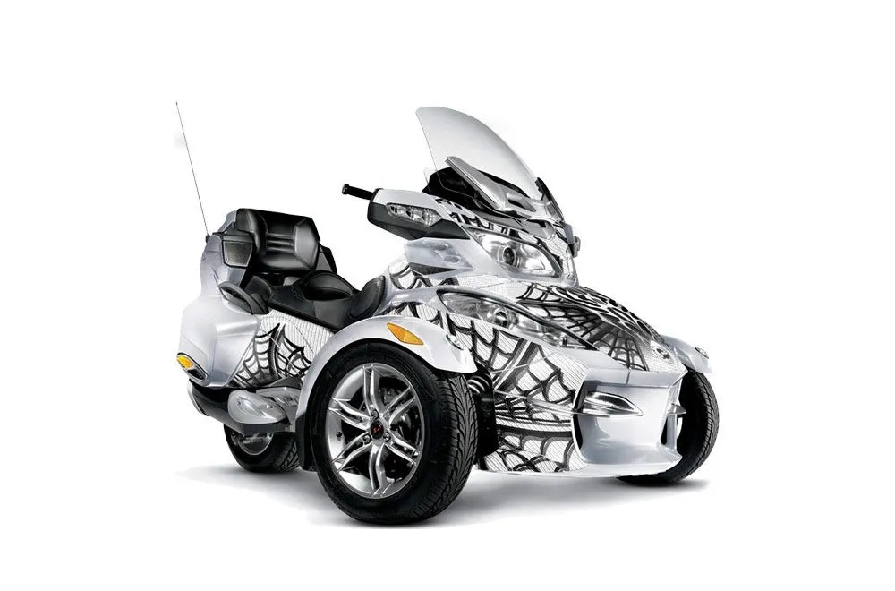 Can Am BRP (RTS) Spyder Graphic Kit - 2010-2013 Widow Maker White