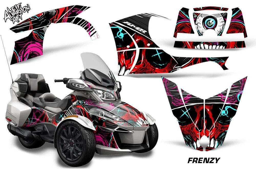 Can Am BRP (RTS) Spyder Graphic Kit - 2014-2016 Frenzy Red