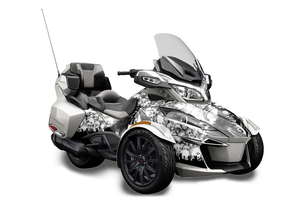 Can Am BRP (RTS) Spyder Graphic Kit - 2014-2016 Reaper White