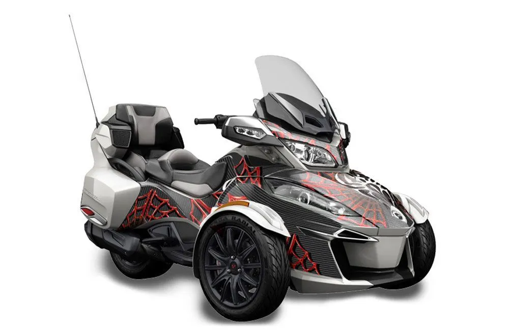 Can Am BRP (RTS) Spyder Graphic Kit - 2014-2016 Widow Maker Red