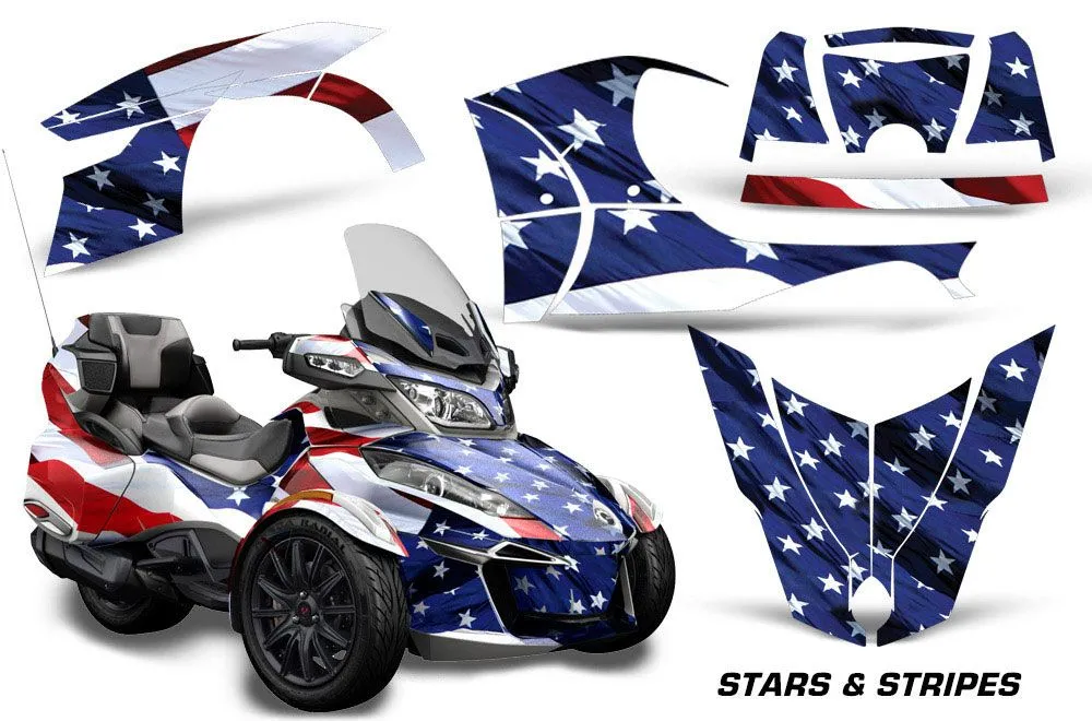 Can Am BRP (RTS) Spyder w/ Trim Kit Custom Graphic Kit - 2014-2019