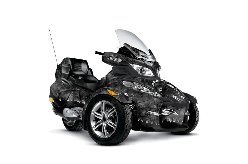 Can Am BRP (RTS) Spyder w/ Trim Kit Graphic Kit - 2010-2013 Reaper Black