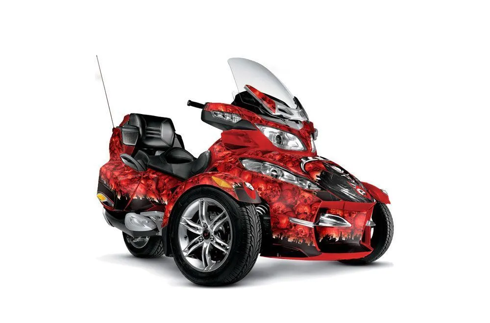 Can Am BRP (RTS) Spyder w/ Trim Kit Graphic Kit - 2010-2013 Reaper Red
