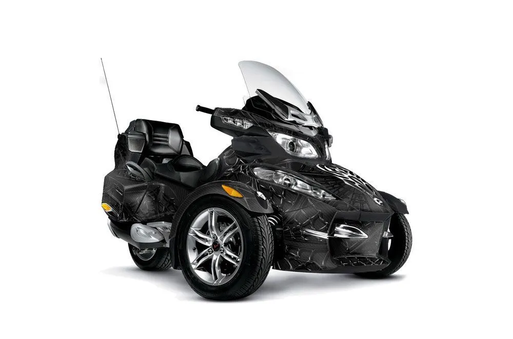 Can Am BRP (RTS) Spyder w/ Trim Kit Graphic Kit - 2010-2013 Widow Maker Black