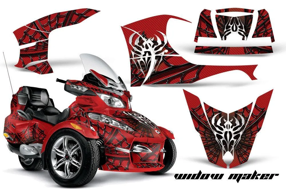 Can Am BRP (RTS) Spyder w/ Trim Kit Graphic Kit - 2010-2013 Widow Maker Red