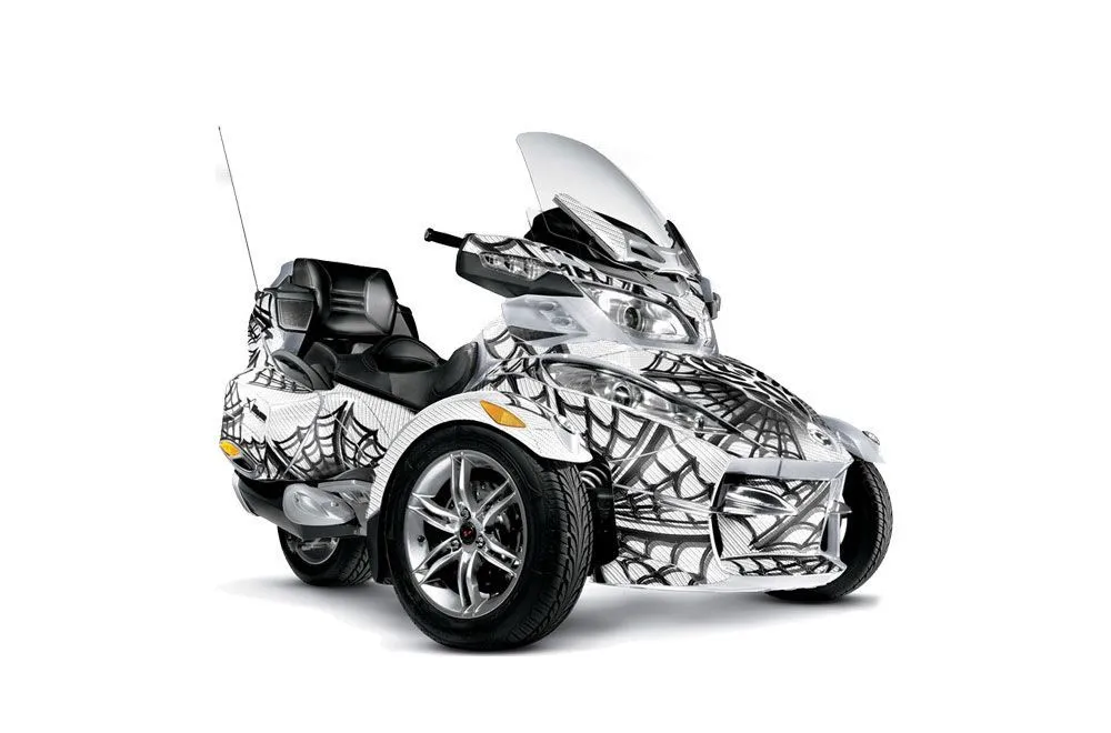 Can Am BRP (RTS) Spyder w/ Trim Kit Graphic Kit - 2010-2013 Widow Maker White