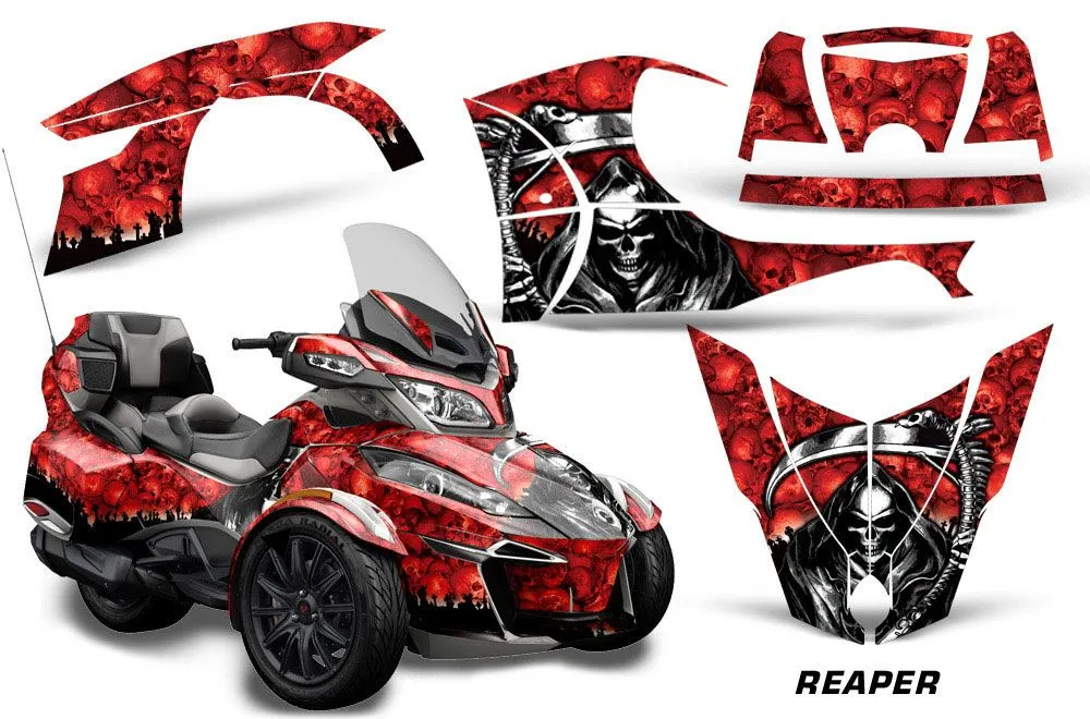 Can Am BRP (RTS) Spyder w/ Trim Kit Graphic Kit - 2014-2019 Reaper Red