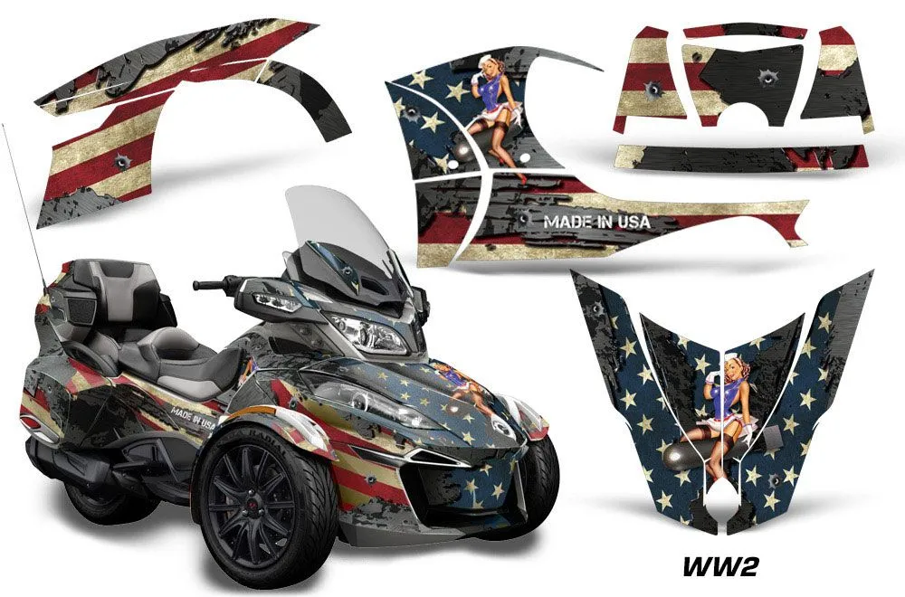 Can Am BRP (RTS) Spyder w/ Trim Kit Graphic Kit - 2014-2019 WW2