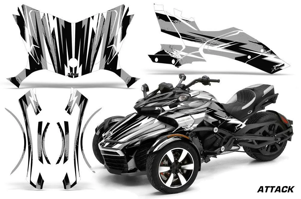 Can Am F3-S Spyder Custom Graphic Kit - All Years