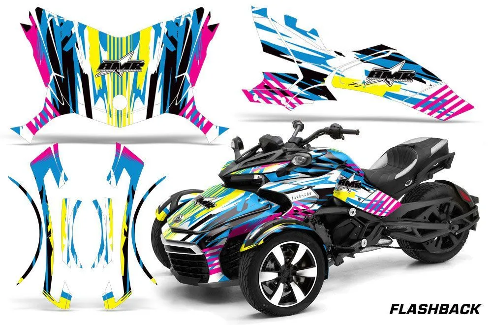 Can Am F3-S Spyder Graphic Kit - All Years Flashback