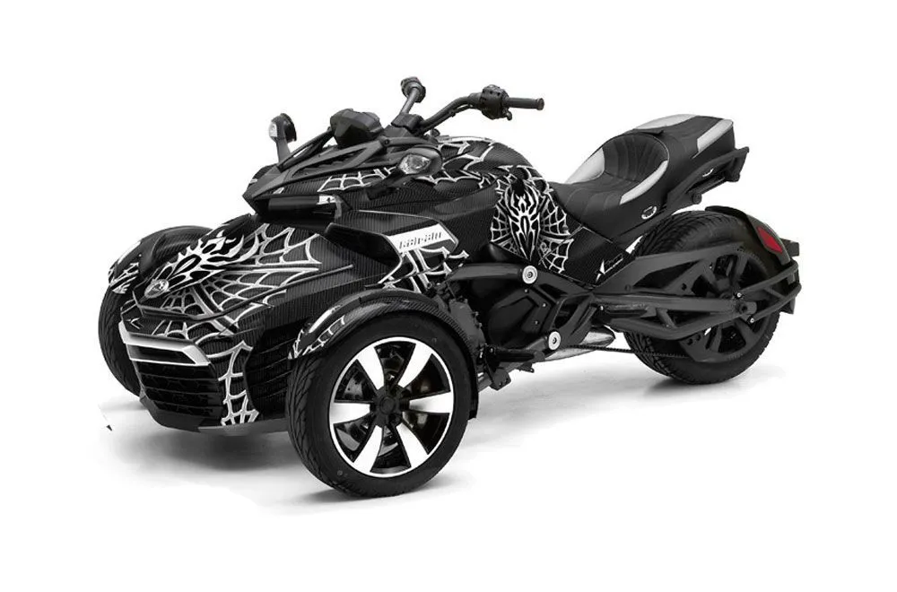 Can Am F3-S Spyder Graphic Kit - All Years Widow Maker White
