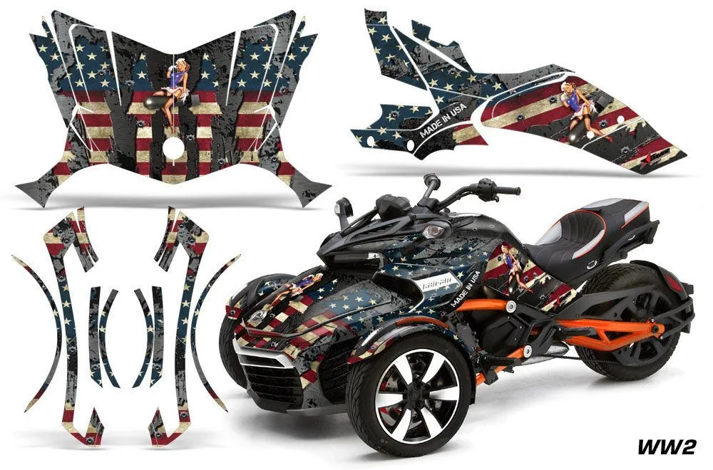 Can Am F3-S Spyder Graphic Kit - All Years WW2