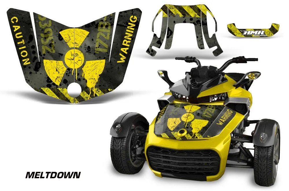 Can Am F3-S Spyder Hood Custom Graphic Kit - All Years
