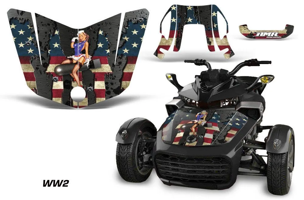 Can Am F3-S Spyder Hood Custom Graphic Kit - All Years