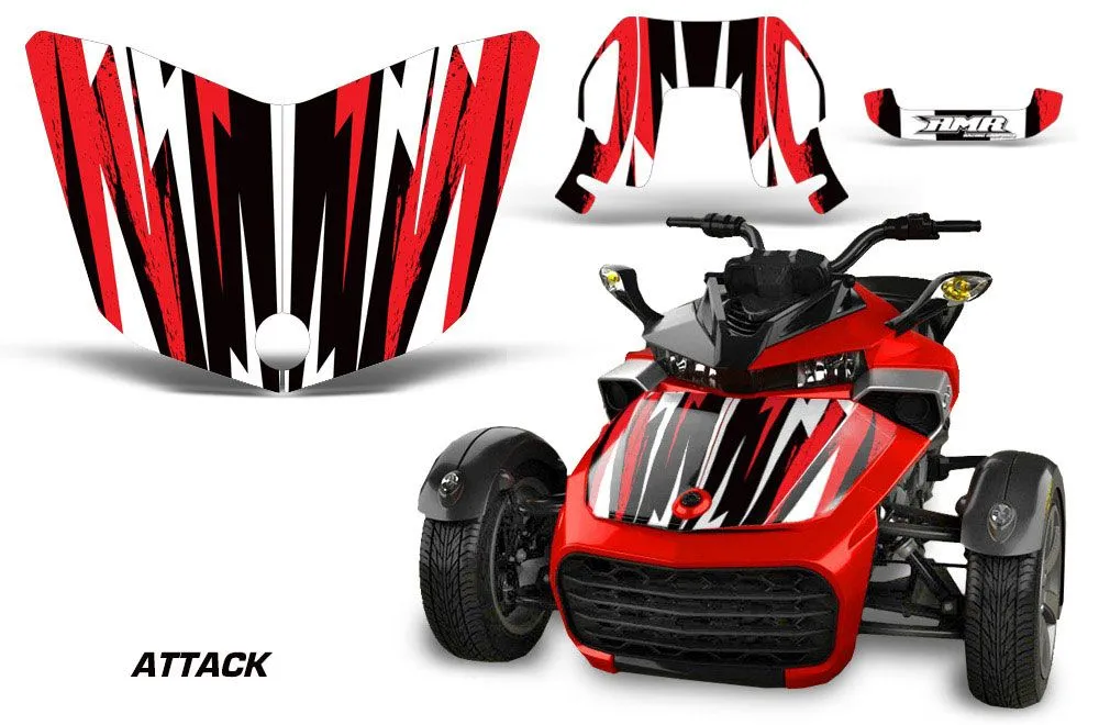 Can Am F3-S Spyder Hood Custom Graphic Kit - All Years