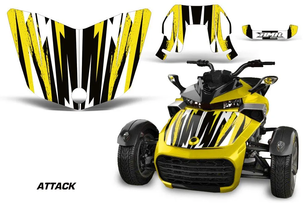 Can Am F3-S Spyder Hood Custom Graphic Kit - All Years