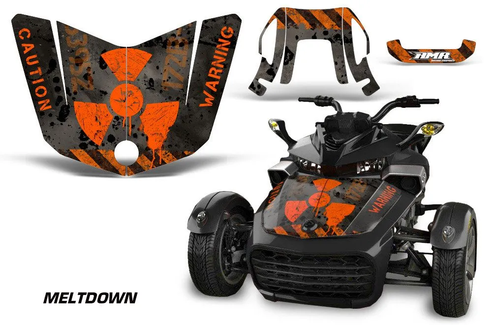 Can Am F3-S Spyder Hood Custom Graphic Kit - All Years