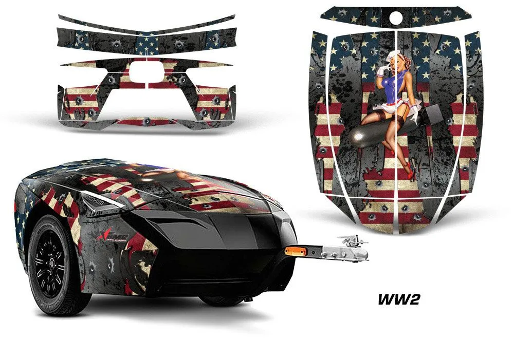 Can Am Spyder Freedom Trailer Custom Graphic Kit - All Years