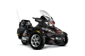 Can Am BRP (RTS) Spyder Graphic Kit - 2010-2013 Mad Hatter Black