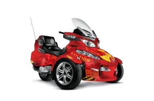 Can Am BRP (RTS) Spyder Graphic Kit - 2010-2013 Meltdown Red