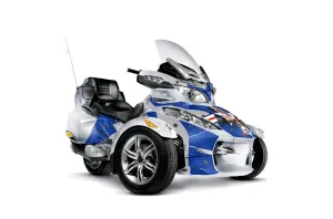 Can Am BRP (RTS) Spyder Graphic Kit - 2010-2013 T Bomber Blue