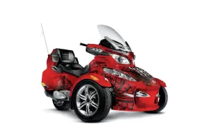 Can Am BRP (RTS) Spyder Graphic Kit - 2010-2013 Widow Maker Red