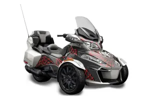 Can Am BRP (RTS) Spyder Graphic Kit - 2014-2016 Widow Maker Red