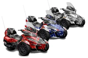 Can Am BRP (RTS) Spyder w/ Trim Kit Custom Graphic Kit - 2014-2019