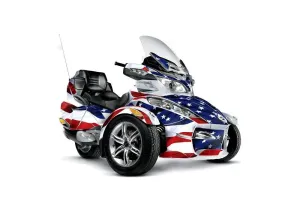 Can Am BRP (RTS) Spyder w/ Trim Kit Graphic Kit - 2010-2013 Stars n Stripes