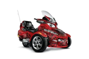 Can Am BRP (RTS) Spyder w/ Trim Kit Graphic Kit - 2010-2013 Widow Maker Red