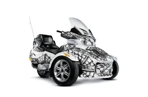 Can Am BRP (RTS) Spyder w/ Trim Kit Graphic Kit - 2010-2013 Widow Maker White