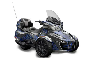 Can Am BRP (RTS) Spyder w/ Trim Kit Graphic Kit - 2014-2019 Widow Maker Blue