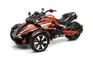 Can Am F3-S Spyder Graphic Kit - All Years Attack Orange